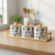 Porcelain Jar Set - 3 Pcs